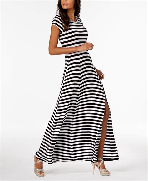 orange and white striped michael kors dress|Michael Kors perette knit dress.